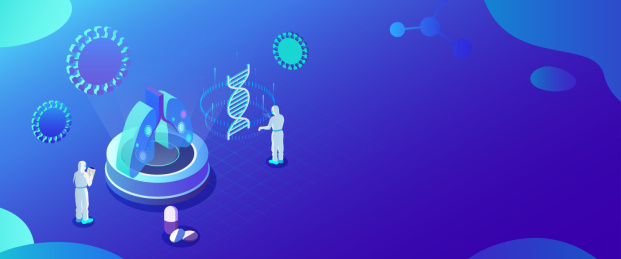 穿防护服的医生研究病毒疫苗医学