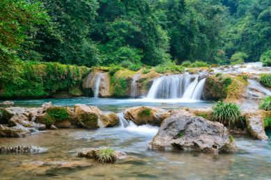 中国贵州省荔波县荔波小七孔