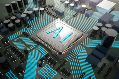 AI智能芯片渲染图