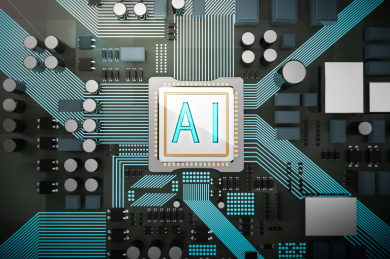 AI智能芯片渲染图