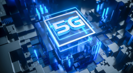 5G科技概念芯片海报背景