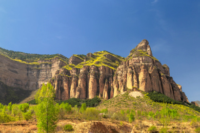 中国山西省长治黎城洗耳泉景区旁边的茶壶山