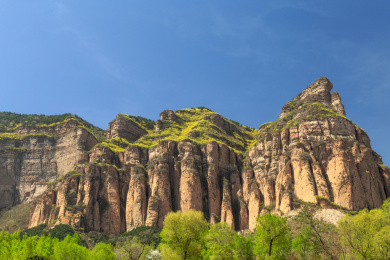 中国山西省长治黎城洗耳泉景区旁边的茶壶山