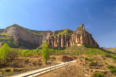 山西省长治黎城洗耳泉景区旁边的茶壶山