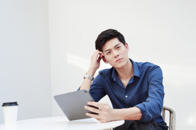 中国商务男士人像