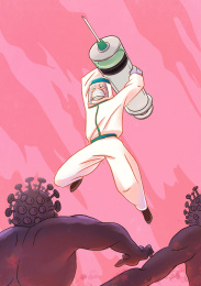 医护人员击败病毒