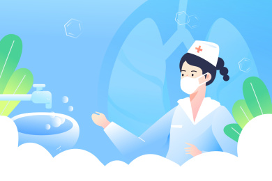 勤洗手健康科普矢量插画