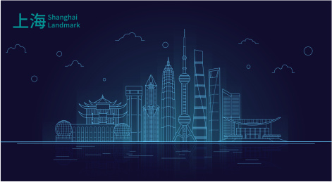 上海地标夜景