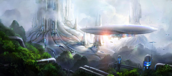 魔幻的卡通动画场景设定