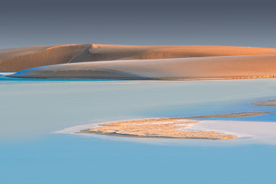 中国新疆若羌罗布泊沙漠