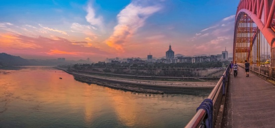 宜宾美丽的城市景观