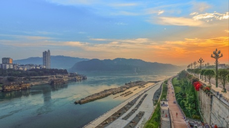 宜宾美丽的城市景观