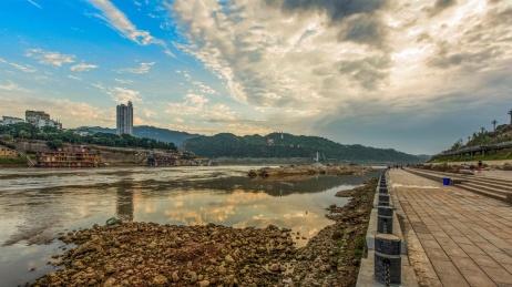 宜宾合江门地标广场自然景观