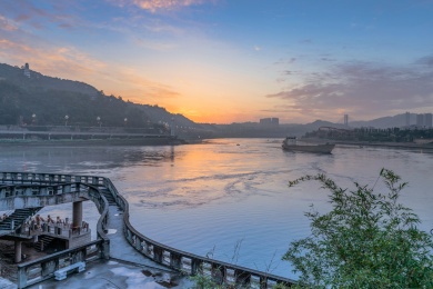 宜宾美丽的城市景观