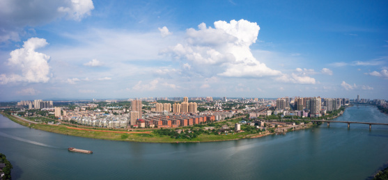 湖南省衡阳市湘江城市风光