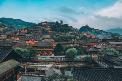 贵州省黔东南苗族侗族自治州雷西江千户苗寨