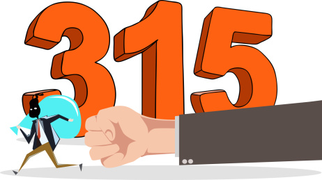 315消费者权益保护日矢量插画