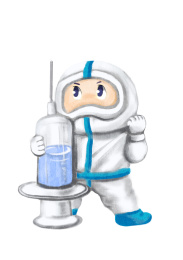 抗疫情战士可爱q版人物