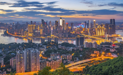 重庆城市景观夜景