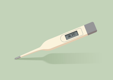 测量体温的温度计