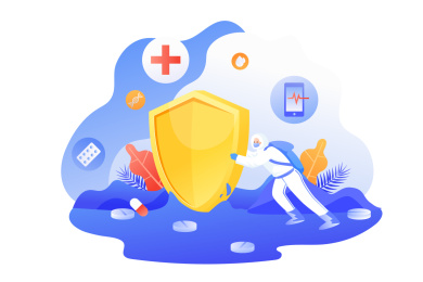 医疗健康安全矢量插画