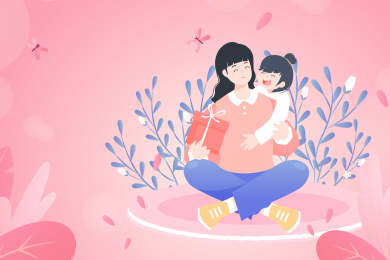 亲子活动矢量插画