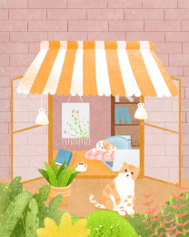 猫咪坐在窗户上看窗外的风景