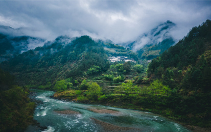 浙江丽水乡村田园风光