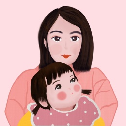 母女合照