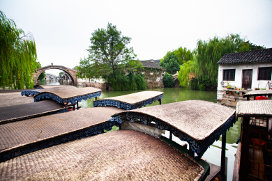 浙江南浔水乡游船