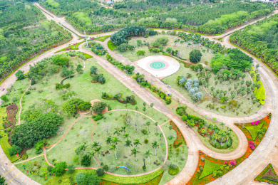 海南儋州洋浦经济开发区和石化功能区俯拍图