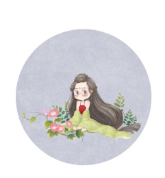 坐着的古风女孩