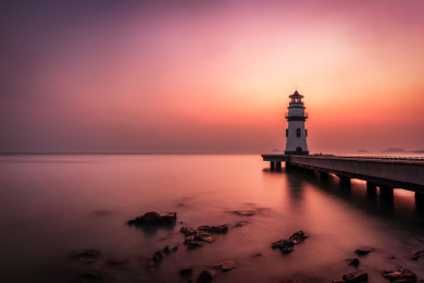 广东省珠海市标志性景点爱情邮局灯塔