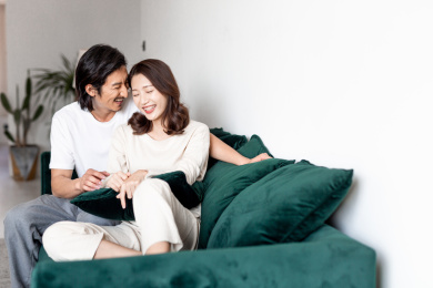 幸福甜蜜的情侣