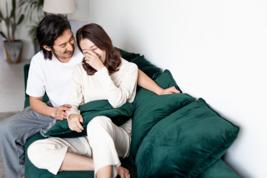 幸福甜蜜的情侣