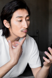 在家办公的商务人士