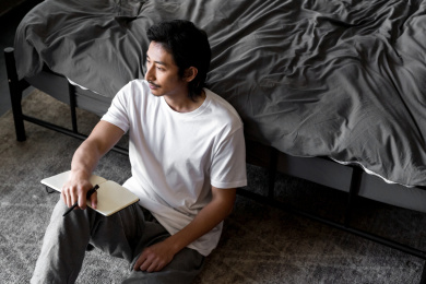 在家办公的商务人士