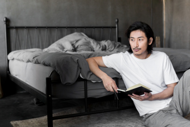 在家办公的商务人士