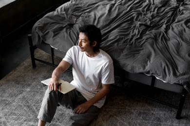 在家办公的商务人士