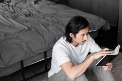 在家办公的商务人士