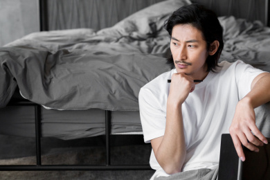 在家办公的商务人士