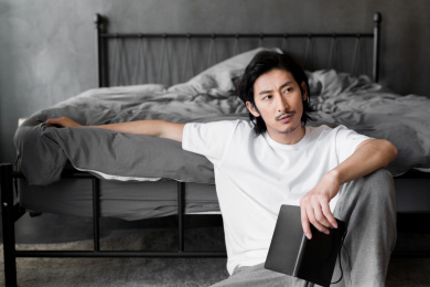 在家办公的商务人士