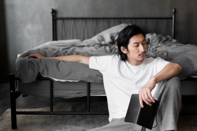 在家办公的商务人士