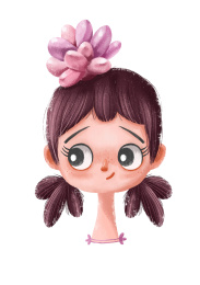 萌萌哒多肉小女孩头像