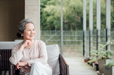 亚洲老年女性肖像