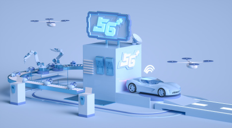 5G网络应用虚拟场景海报