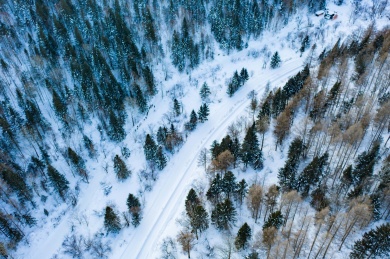 中国东北雪景风光
