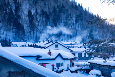 中国东北雪景风光