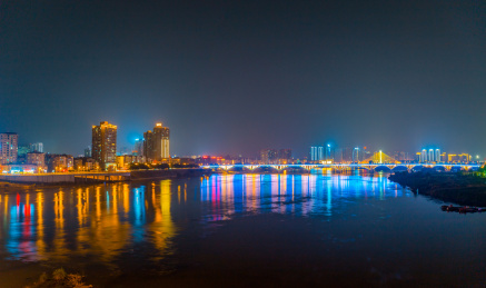 南充嘉陵江大桥夜景
