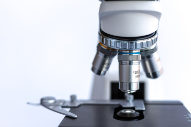 显微镜物镜部位特写